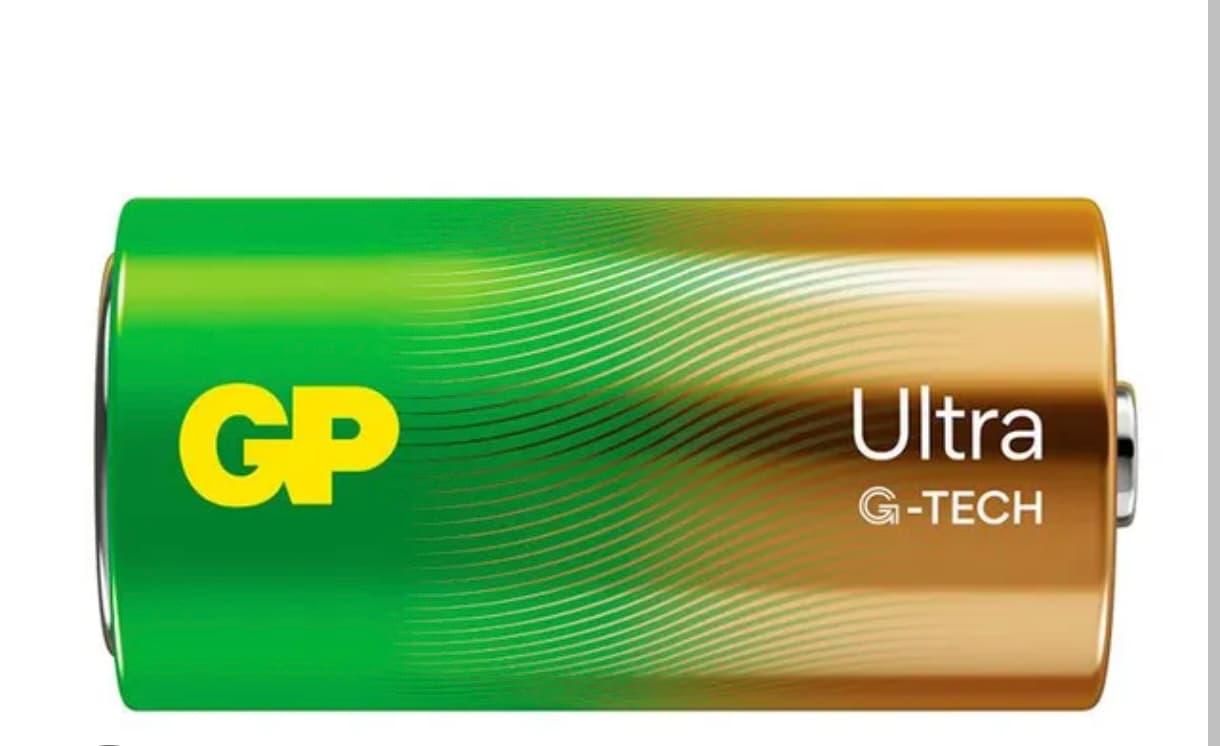 Imagen de Pila tipo D GP ultra alcalina 1.5 V (Paq. de Dos)