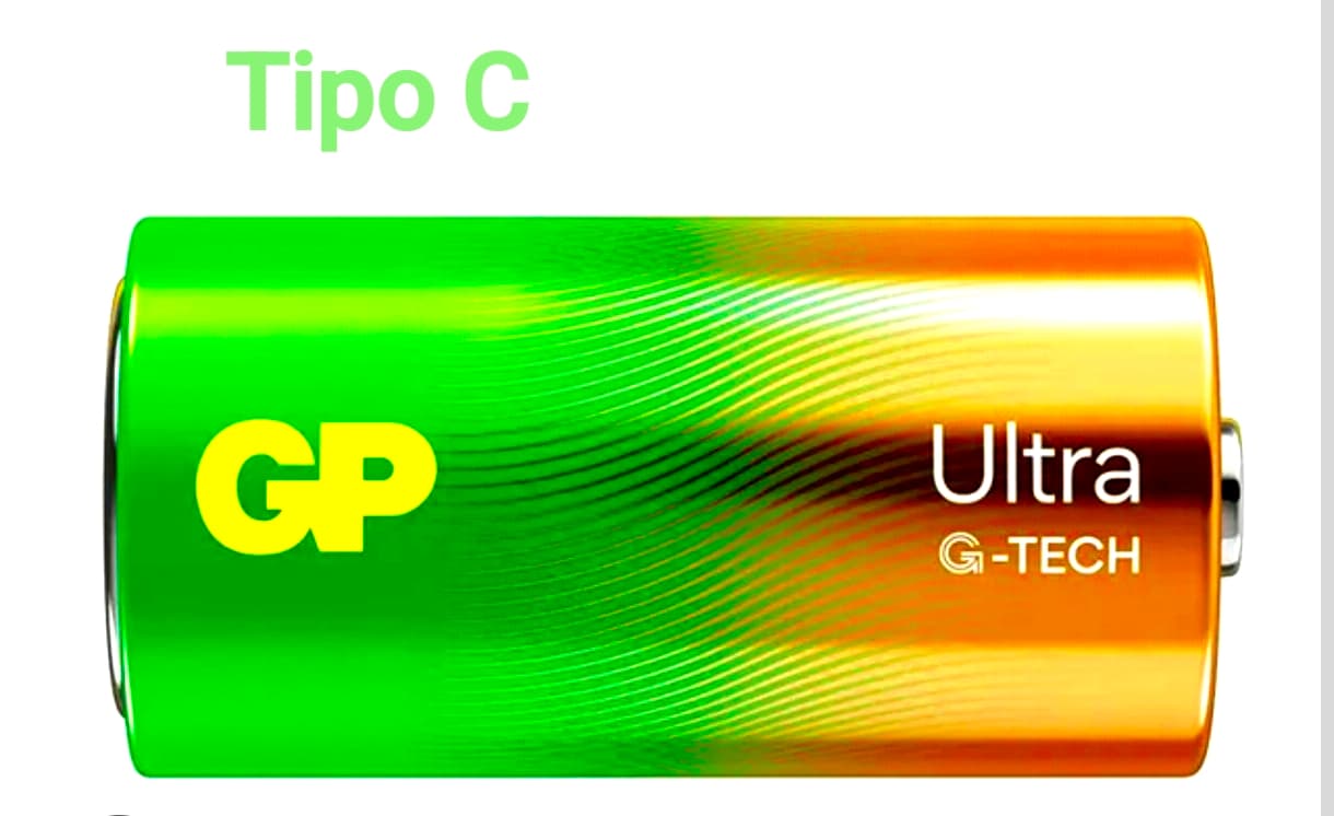 Imagen de Pila tipo C GP ultra alcalina GP14AUETA21-2GSBC2 (Paq. de dos)