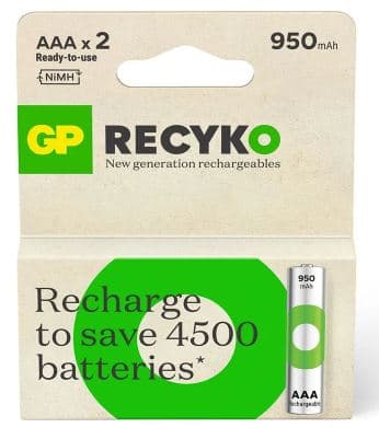 Imagen de Pila Recargable AAA-2 1.2V 950mah GPRHC103E041 (Paq. de dos)