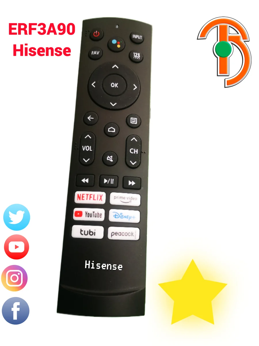 Imagen principal de Control Remoto Hisense UHD ERF3A90
