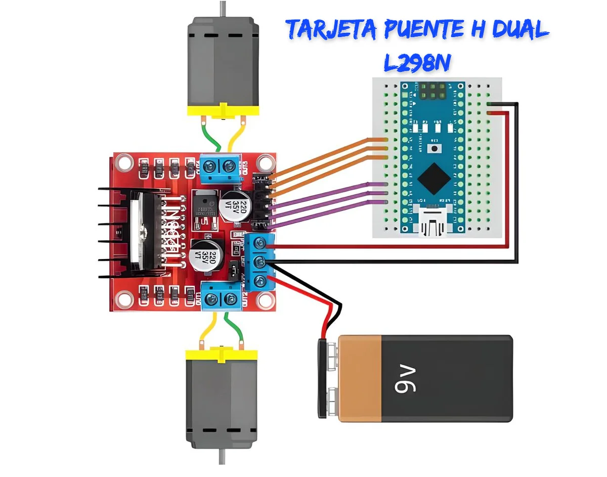 Imagen principal de Tarjeta Puente H 5V para Arduino L298N
