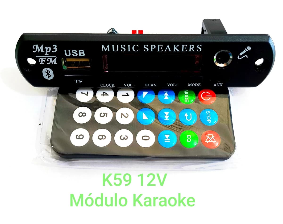 Imagen de Módulo Reproductor Bluetooth MP3 Fm Usb Msd Karaoke K59