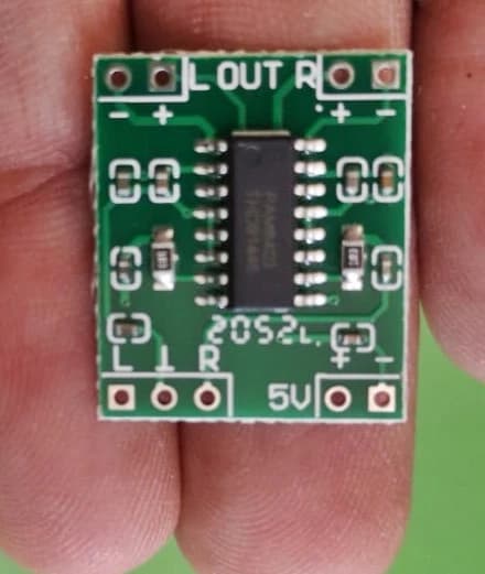 Imagen de Tarjeta Amplificadora de 3 Watts Stereo 5 Voltios Pam8403 Arduino