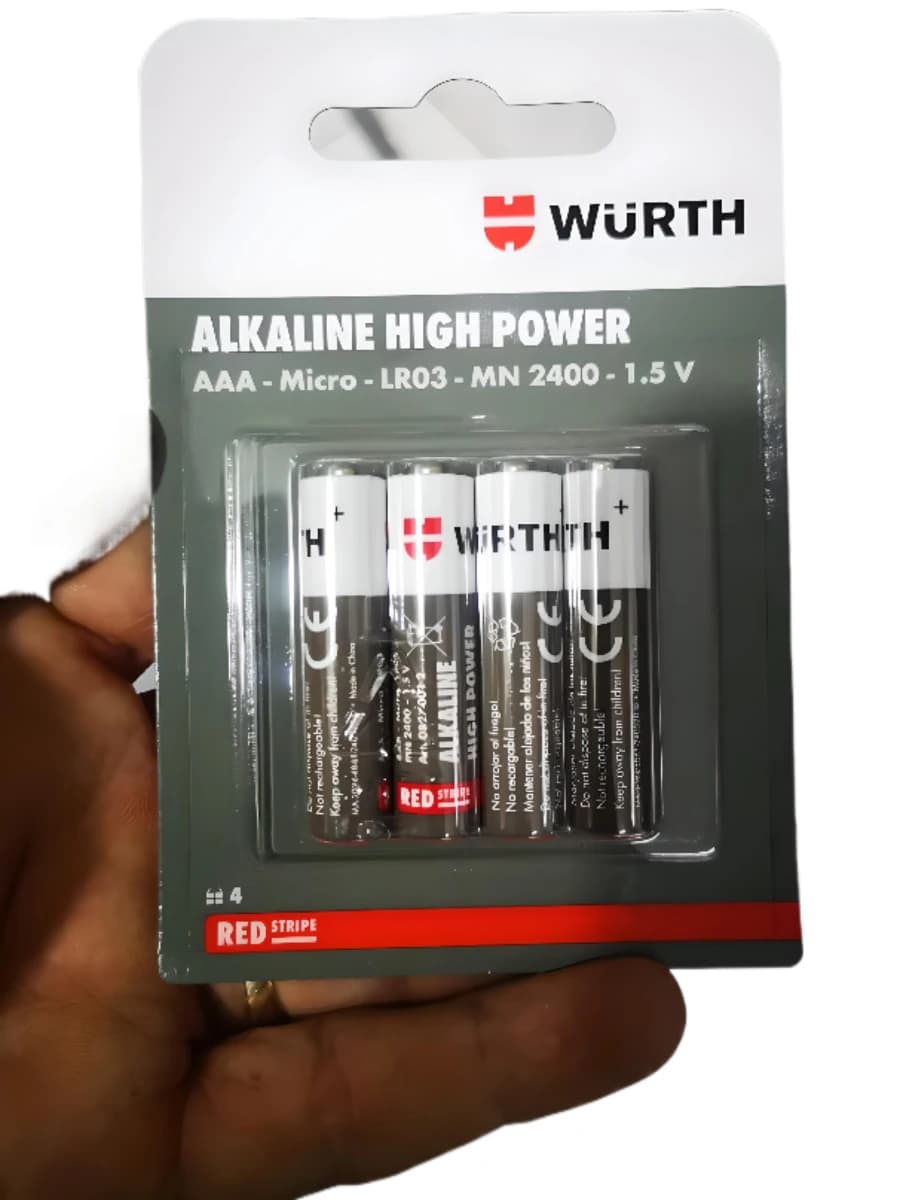 Imagen de Pila Alcalina AAA Wurth 1.5V 0827 001 2 (Precio x Unidad)