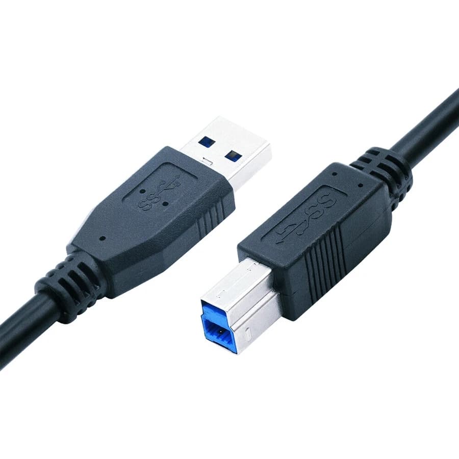 Imagen de Cable de Impresora de 6 pies 3.0 USB A a USB B Negro