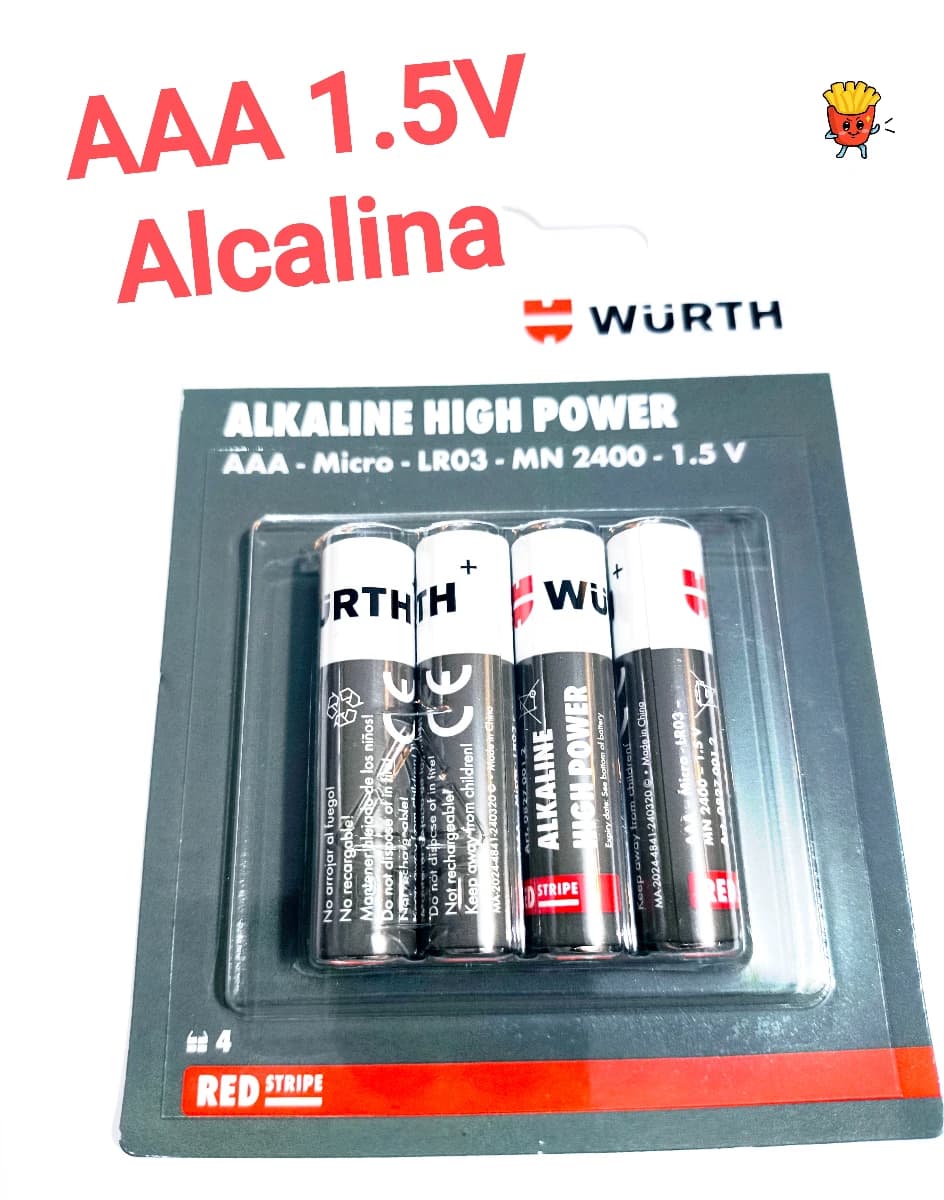 Imagen de Pila Alcalina AA Wurth 1.5 Voltios 08270014 ( Venta por Unidad)