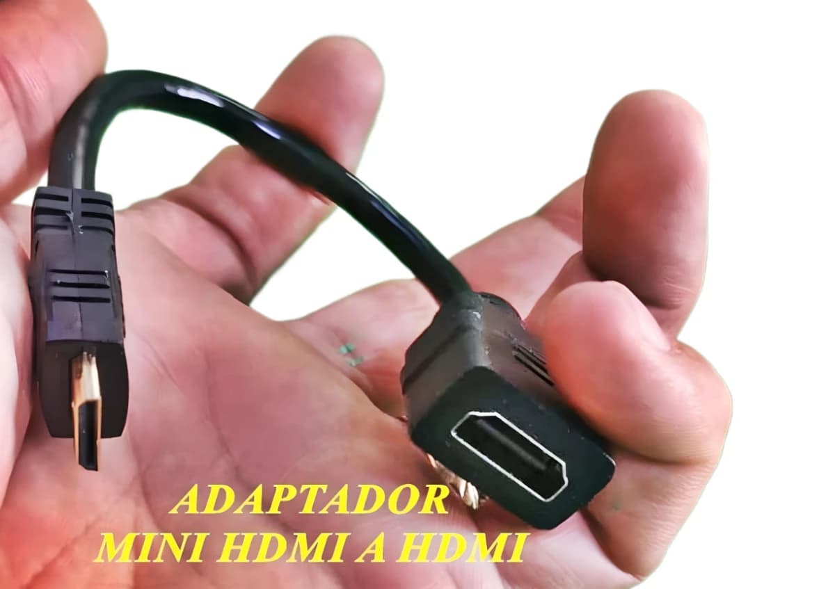 Imagen de Adaptador Mini Hdmi macho a Hdmi Hembra Unno AD3005BK