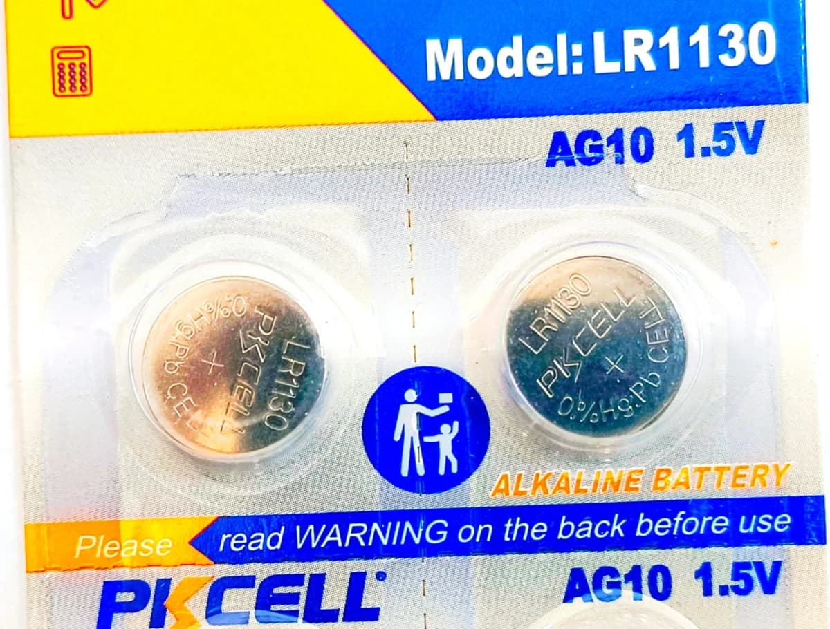 Imagen de Pila Pkcell 1.5v 78 mah LR1130/AG10/SR1130W/LR1131 ( Paq. de 5 Uds.)