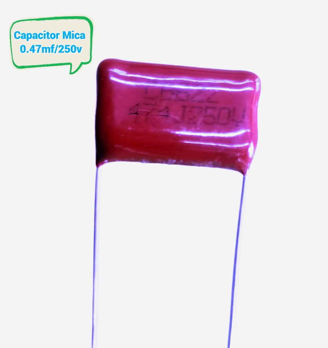 Imagen de Capacitor Mica de 474J/250V ( 0.47MF/250V ) (470Nf) (Paquete de 10 uds.)