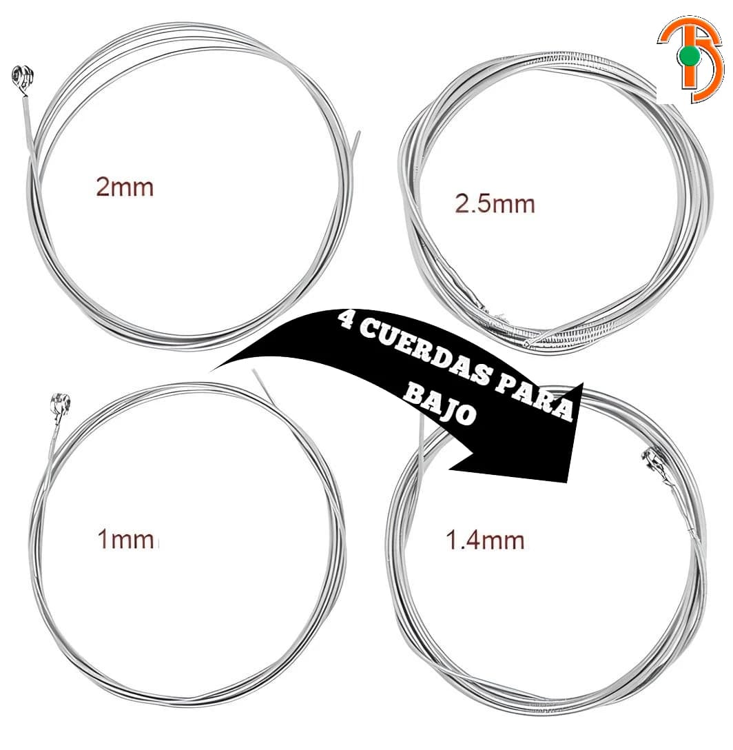 Imagen de Cuerdas Para Bajo 990L 1.143/2.286MM GA-B30-4 (Juego de 4 Cds.)