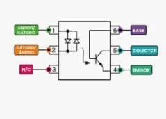 Imagen de H11aa1 Dip-6 Optoacoplador Nte3089