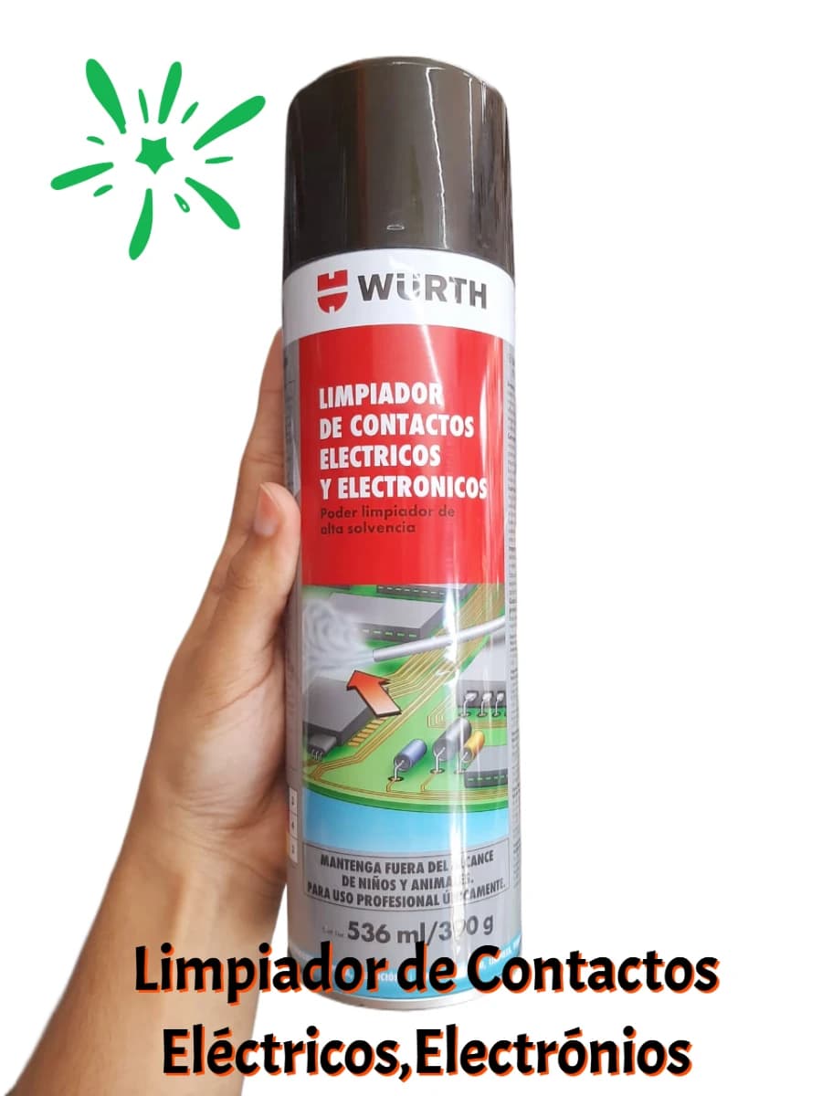 Imagen de Limpiador de Contactos Electónicos y Electromecánicos Wurth 536ml 0893961