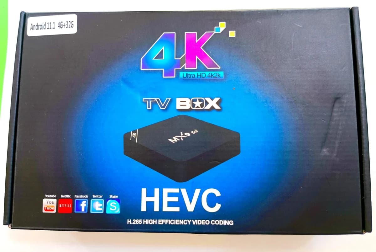 Imagen de Caja Para Tv Android 4k Stb MXQ9 4GB Ram 32GB Rom 11.1 REF: HG-E-STB2