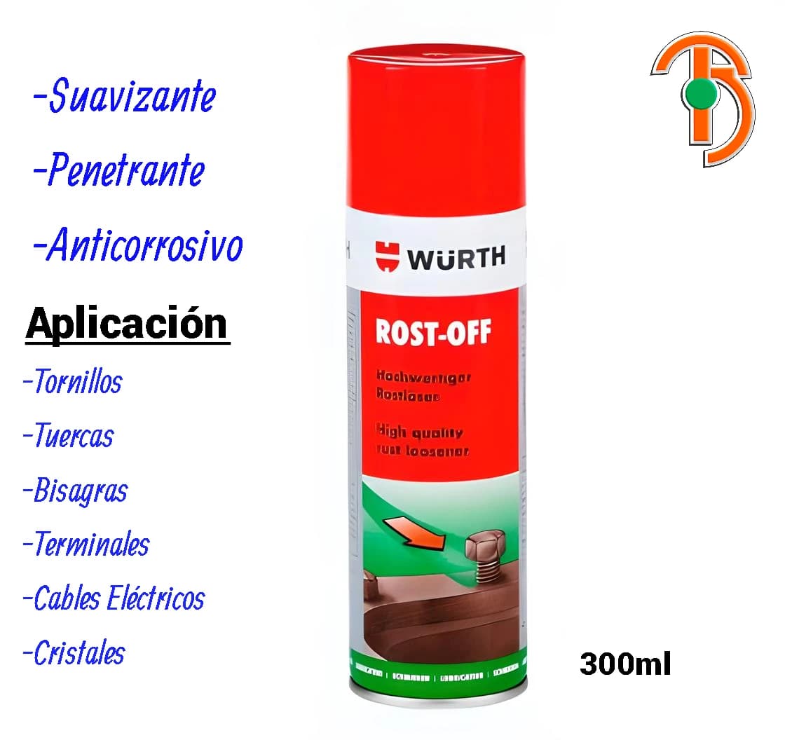 Imagen de Lubricante Penetrante Suavizante Afloja Tuercas Rost Off de 300ml. 0089020011