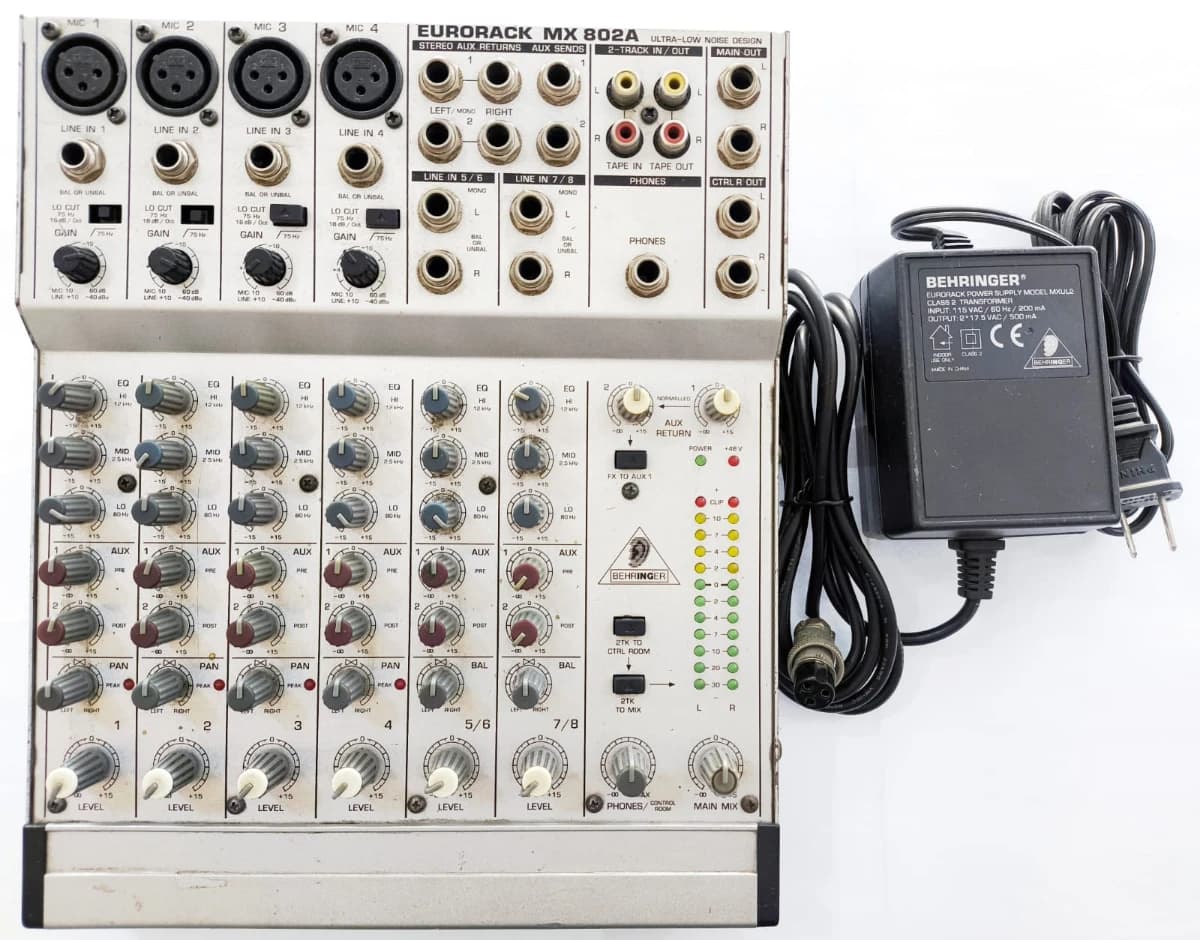 Imagen de Consola Mixer Behringer 8 Canales Eurorack Mx-802A # (Equipo de Segunda Mano) (Envío a todo el País)