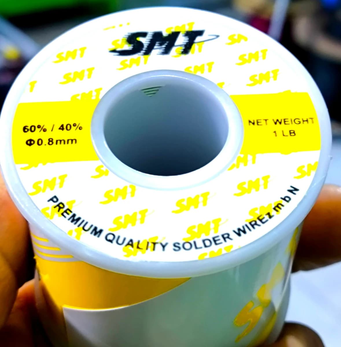 Imagen de Estaño Para Soldadura Electrónica Smt SN60PB40 1 Libra 0.8MM-450G 6040